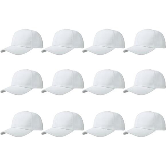Womens Mens Baseball Cap Adjustable Plain Solid Color Snapback Hat Wholesale Lot - Picture 6 of 6